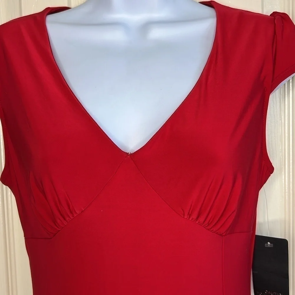 Caution to the Wind and red stretch cap sleeve dress - Picture 4 of 12